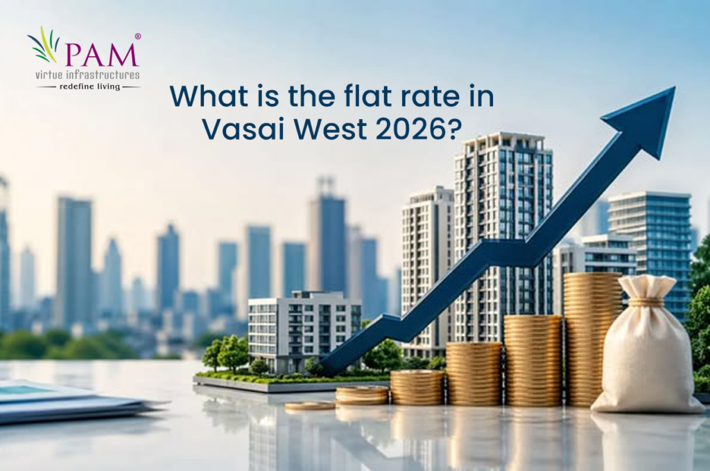 What is the flat rate in Vasai West2026?